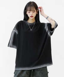 minsobi（ミンソビ）の「グラデーションスプレーBig T（Tシャツ/カットソー）」