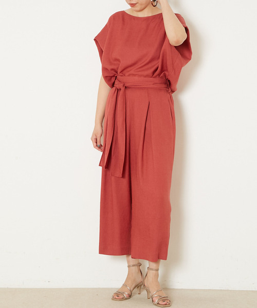 Liesse（リエス）の「リボン付きフレアパンツ（その他パンツ・レディース・ホワイト/ベージュ/ブラウン/レッド・S/M）」の8枚目の写真