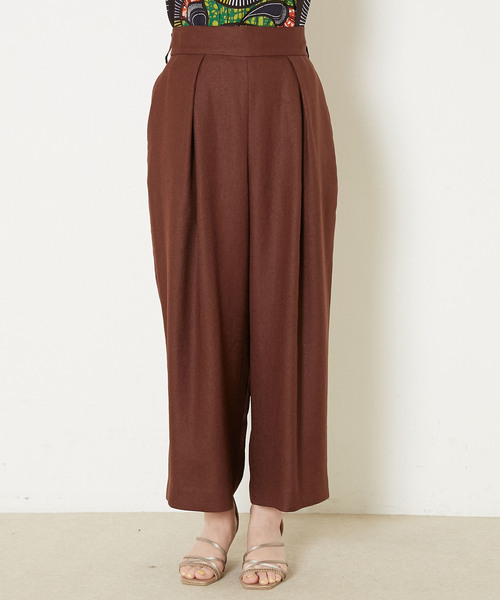 Liesse（リエス）の「リボン付きフレアパンツ（その他パンツ・レディース・ホワイト/ベージュ/ブラウン/レッド・S/M）」の12枚目の写真