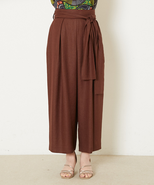 Liesse（リエス）の「リボン付きフレアパンツ（その他パンツ・レディース・ホワイト/ベージュ/ブラウン/レッド・S/M）」の18枚目の写真