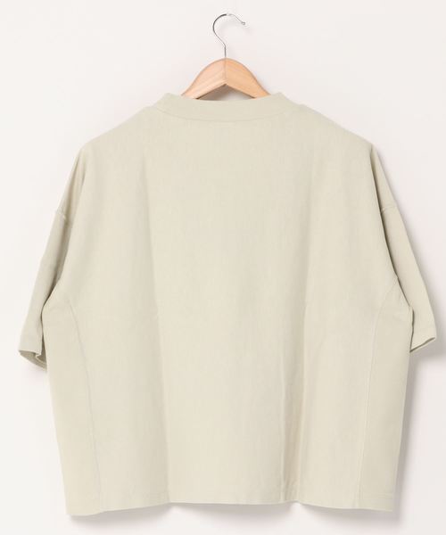 Champion(チャンピオン)の「Champion:Reverse weaveモックネックTee(Tシャツ/カットソー・レディース・ライトグレー/バイオレット/ライトグリーン・ONE SIZE)」の4枚目の写真
