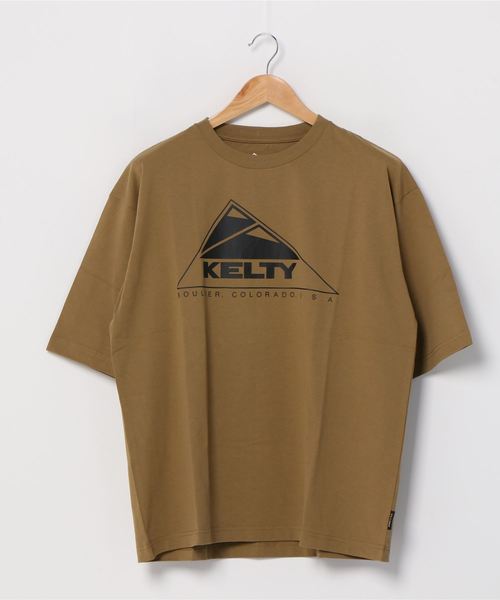 KELTY(ケルティ)の「KELTY コーデュラ プリントTシャツ/CORDURA PRINT T-SHIRT(Tシャツ/カットソー・レディース・ブラック/ホワイト/キャメル・M/L/XL/S/XS)」の3枚目の写真