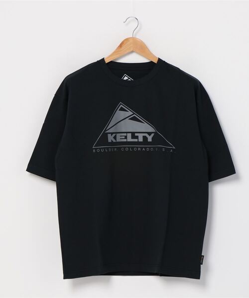 KELTY(ケルティ)の「KELTY コーデュラ プリントTシャツ/CORDURA PRINT T-SHIRT(Tシャツ/カットソー・レディース・ブラック/ホワイト/キャメル・M/L/XL/S/XS)」の1枚目の写真