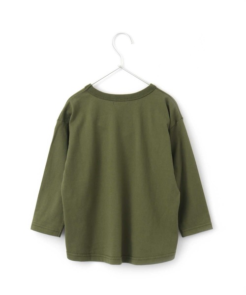 MAKE YOUR DAY（メイクユアデイ）の「No.5プリントスリット長袖Tシャツ■80～140cm（Tシャツ/カットソー・キッズ・パープル/カーキ/キャメル・90/100/110/120/80/130/140）」の12枚目の写真