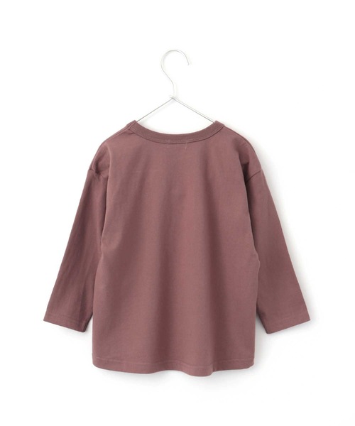 MAKE YOUR DAY（メイクユアデイ）の「No.5プリントスリット長袖Tシャツ■80～140cm（Tシャツ/カットソー・キッズ・パープル/カーキ/キャメル・90/100/110/120/80/130/140）」の13枚目の写真