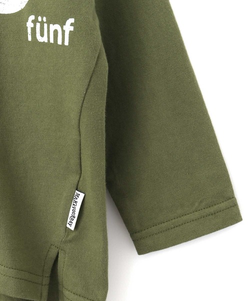 MAKE YOUR DAY（メイクユアデイ）の「No.5プリントスリット長袖Tシャツ■80～140cm（Tシャツ/カットソー・キッズ・パープル/カーキ/キャメル・90/100/110/120/80/130/140）」の16枚目の写真