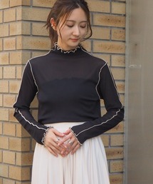 tiptop | 2020AW ハイネックシアーメローロンT(Tシャツ/カットソー)