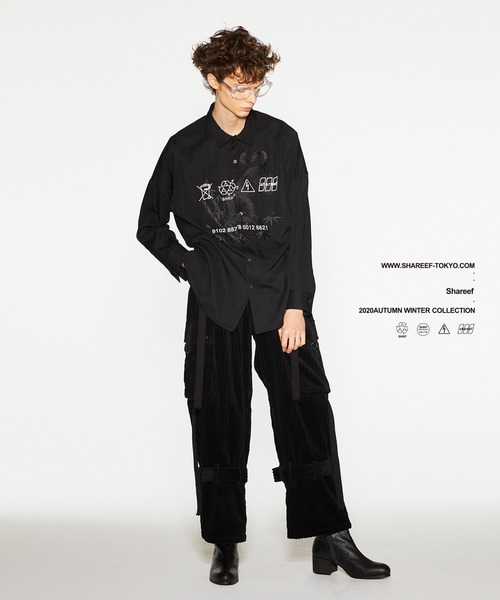 SHAREEF（シャリーフ）の「"虎"emb. L/S SHIRTS（シャツ/ブラウス・メンズ・ホワイト/ブラック/ネイビー・1/2/3）」の9枚目の写真