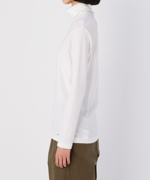 ORCIVAL（オーシバル）の「【ORCIVAL】〈別注〉タートルネックカットソー SOLID WOMEN（Tシャツ/カットソー・レディース・ホワイト/ブラック・2/1）」の6枚目の写真