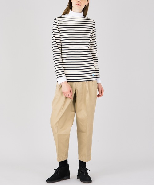 ORCIVAL（オーシバル）の「【ORCIVAL】〈別注〉タートルネックカットソー SOLID WOMEN（Tシャツ/カットソー・レディース・ホワイト/ブラック・2/1）」の5枚目の写真