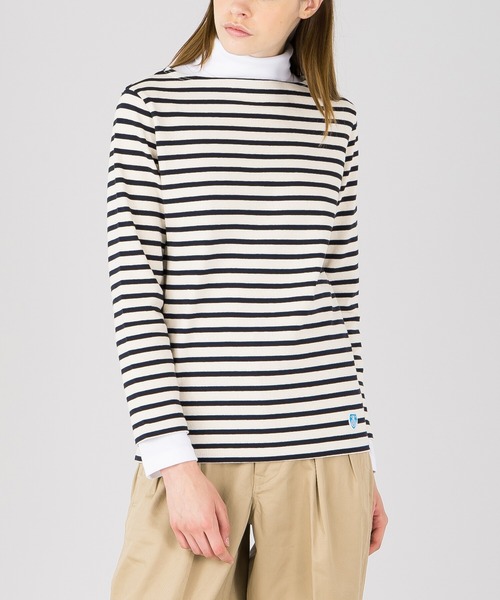 ORCIVAL（オーシバル）の「【ORCIVAL】〈別注〉タートルネックカットソー SOLID WOMEN（Tシャツ/カットソー・レディース・ホワイト/ブラック・2/1）」の4枚目の写真