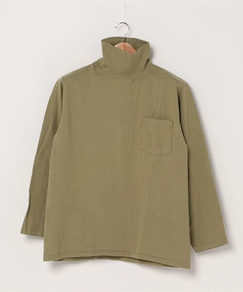 Goodwear(Since1983)（グッドウェア）の「【MADE IN USA】L/S TURTLE NECK POCKET TEE / ロングスリーブ タートルネックポケットT（Tシャツ/カットソー・メンズ・ベージュ系その他/ボルドー/ホワイト/カーキブラウン/ナチュラル/ネイビー/ブラック/グリーン系その他/オリーブ/ブラック系その他/ブラウン系その他/ダークブラウン/ダークネイビー/オレンジ系その他2/杢グレー/マスタード/チャコールグレー/ブラウン/グリーン系その他2/ダークパープル・MEDIUM/SMALL/X-LARGE/LARGE）」の13枚目の写真