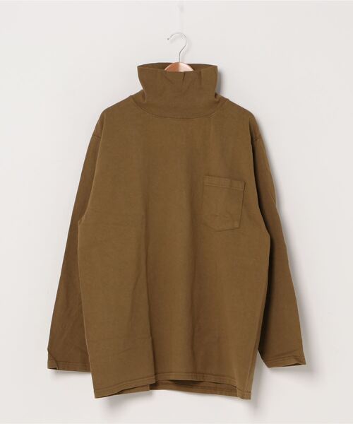 Goodwear(Since1983)（グッドウェア）の「【MADE IN USA】L/S TURTLE NECK POCKET TEE / ロングスリーブ タートルネックポケットT（Tシャツ/カットソー・メンズ・ベージュ系その他/ボルドー/ホワイト/カーキブラウン/ナチュラル/ネイビー/ブラック/グリーン系その他/オリーブ/ブラック系その他/ブラウン系その他/ダークブラウン/ダークネイビー/オレンジ系その他2/杢グレー/マスタード/チャコールグレー/ブラウン/グリーン系その他2/ダークパープル・MEDIUM/SMALL/X-LARGE/LARGE）」の8枚目の写真
