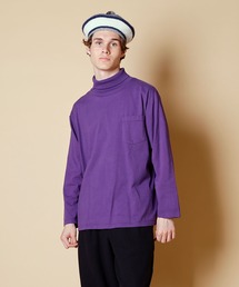 【MADE IN USA】L/S TURTLE NECK POCKET TEE / ロングスリーブ タートルネックポケットT