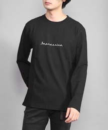 BEYES/センターロゴシンプルロングスリーブTシャツ