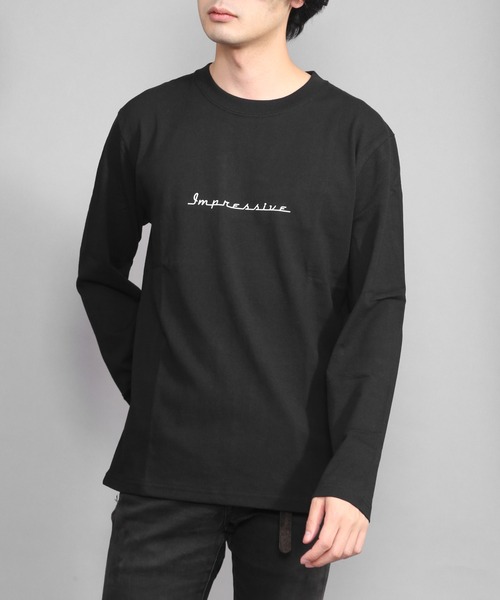 CERCA(チェルカ)の「BEYES/センターロゴシンプルロングスリーブTシャツ(Tシャツ/カットソー・メンズ・ホワイト/ブラック/オレンジ・LARGE/MEDIUM)」の3枚目の写真