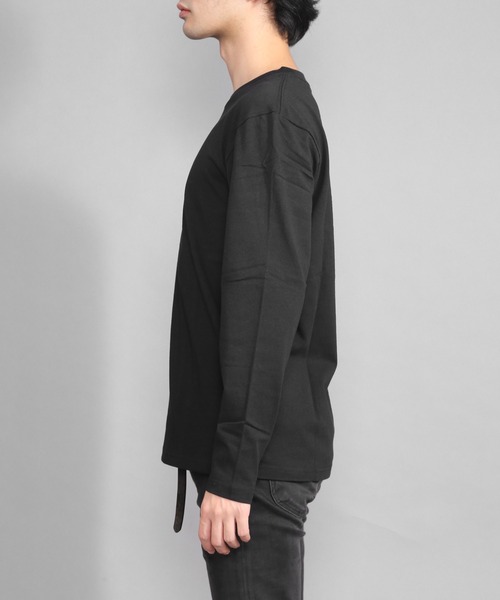 CERCA(チェルカ)の「BEYES/センターロゴシンプルロングスリーブTシャツ(Tシャツ/カットソー・メンズ・ホワイト/ブラック/オレンジ・LARGE/MEDIUM)」の4枚目の写真