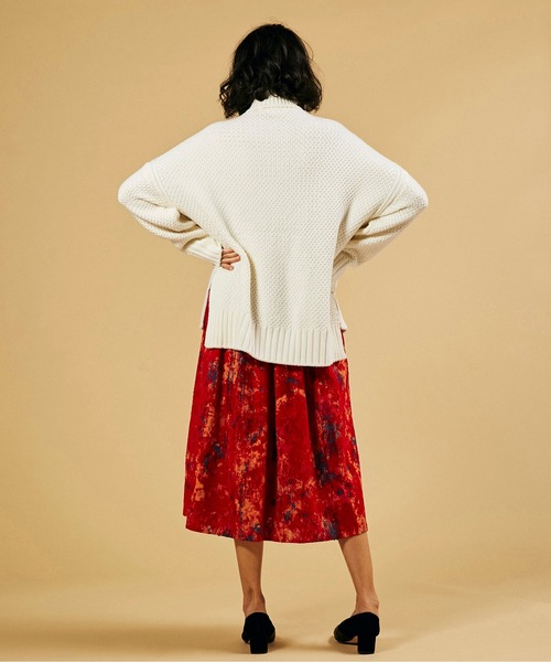 DOUBLE STANDARD CLOTHING（ダブルスタンダードクロージング）の「cashfeel  フリンジデザインニット（ニット/セーター・レディース・オフホワイト・FREE）」の8枚目の写真