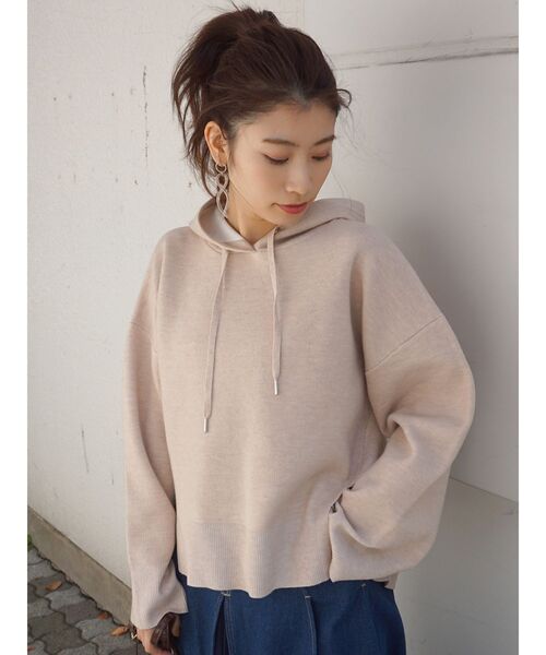 セール ダブルフェイスニットパーカー ニット セーター Mercuryduo マーキュリーデュオ のファッション通販 Zozotown