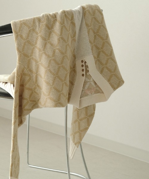 Bab（バブ）の「【WEB限定】ジャガードニットカフタンワンピース（ワンピース・レディース・ブラウン/ライトグリーン/ベージュ/モカ・FREE）」の20枚目の写真