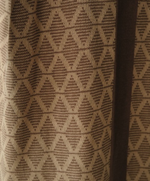 Bab（バブ）の「【WEB限定】ジャガードニットカフタンワンピース（ワンピース・レディース・ブラウン/ライトグリーン/ベージュ/モカ・FREE）」の9枚目の写真