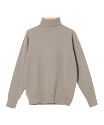 プレミアムカシミヤタッチタートルニット