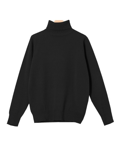 セール】プレミアムカシミヤタッチタートルニット（ニット/セーター