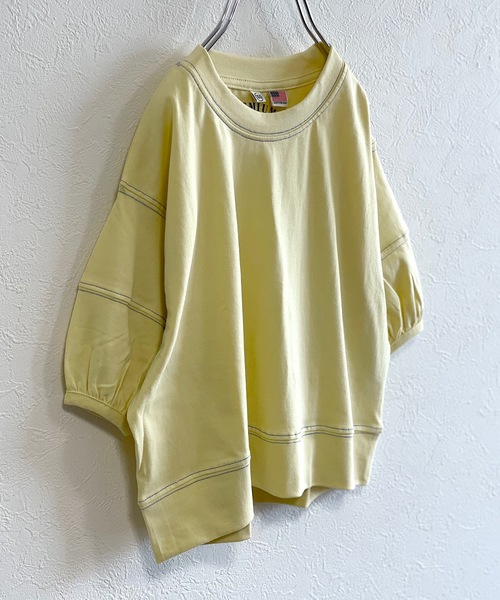 Life Support Products(ライフサポートプロダクツ)の「【コットンUSA】ボリュームスリーブカットソー(90~150cm)(Tシャツ/カットソー・キッズ・ホワイト/イエロー/ラベンダー/サーモンピンク・90/100/110/120/130/140/150)」の8枚目の写真