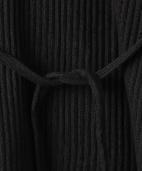 BASERANGE（ベースレンジ）の「＜BASERANGE（ベースレンジ）＞SHAW リブ ショートスリーブ カットソー（Tシャツ/カットソー・レディース・ブラック/オフホワイト・X-SMALL）」の11枚目の写真