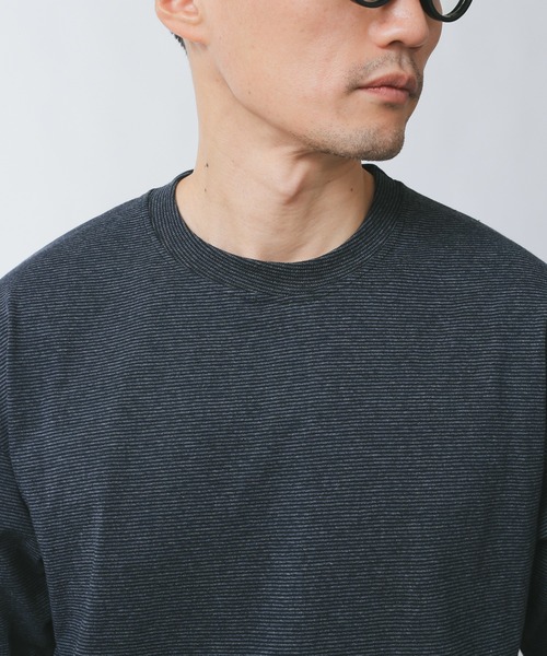 WAIPER.inc(ワイパーインク)の「CalCruカルクルー MICRO BORDER TEE SHIRTS マイクロボーダーTシャツ(Tシャツ/カットソー・メンズ・ホワイト/ブラック/ネイビー・M/L/XL)」の21枚目の写真