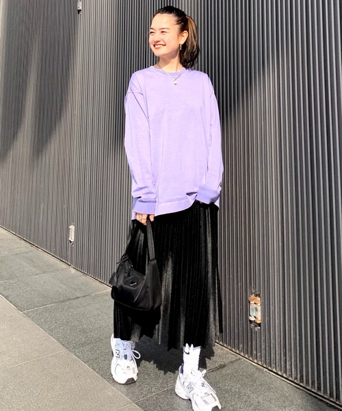 STUNNING LURE(スタニングルアー)の「フェードダイロングT(Tシャツ/カットソー・レディース・ライトグレー/オフホワイト/ライトパープル/スモークピンク・SMALL/MEDIUM)」の16枚目の写真