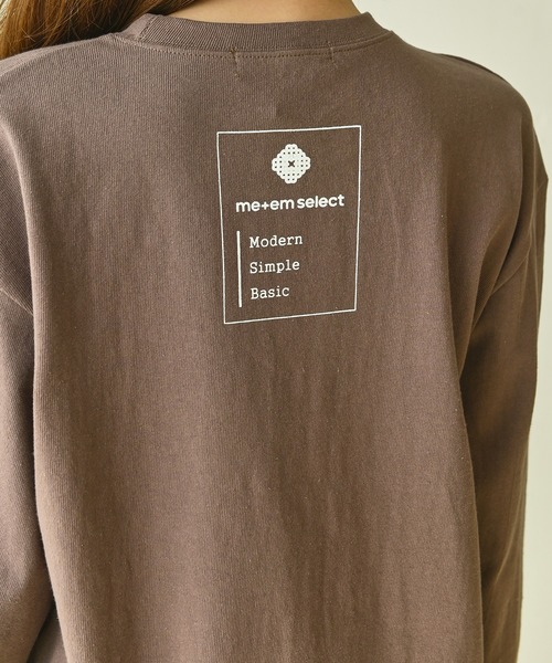 me+em select（ミームセレクト）の「me+em select ラウンドオーバーゆるロンTee（Tシャツ/カットソー・レディース・チャコールグレー/アイボリー/モカ・FREE）」の14枚目の写真