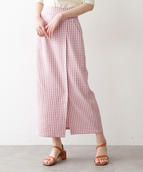 美品♡MSGM ピンクチェック柄タイトスカート MSGM Kids ビジュートリム デニムスカート | ピンク | FARFETCH JP