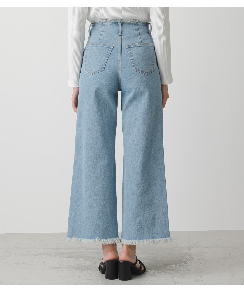 AZUL by moussy（アズールバイマウジー）の「FRINGE DENIM WIDE