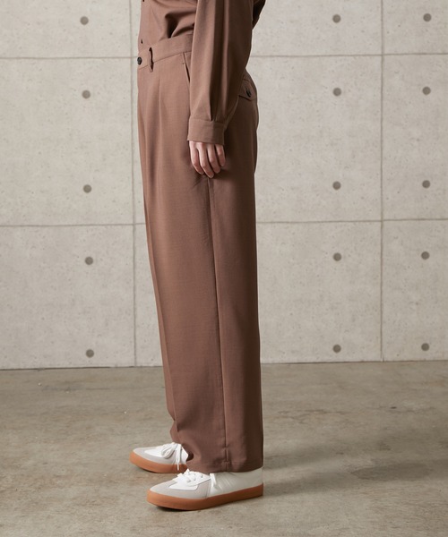 JUNRED(ジュンレッド)の「【セットアップ対応】エアリーストレッチワイド(スラックス・メンズ・ライトグレー/ダークブラウン/ブルー・S/M/L)」の20枚目の写真