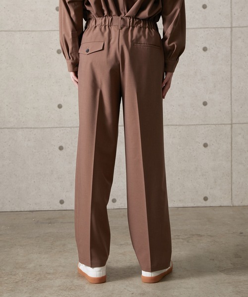 JUNRED(ジュンレッド)の「【セットアップ対応】エアリーストレッチワイド(スラックス・メンズ・ライトグレー/ダークブラウン/ブルー・S/M/L)」の14枚目の写真