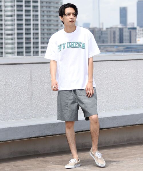 MACOBER（マコバ）の「【WEB限定/SHIPS別注】MACOBER: ワンポイント ロゴ バギー ショーツ（その他パンツ・メンズ・ライトブルー/ベージュ/ネイビー/オレンジ/ライトグリーン・MEDIUM/LARGE）」の19枚目の写真