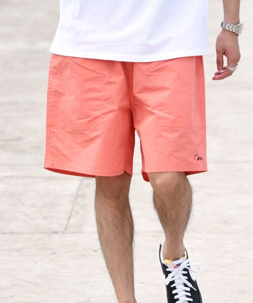 MACOBER（マコバ）の「【WEB限定/SHIPS別注】MACOBER: ワンポイント ロゴ バギー ショーツ（その他パンツ・メンズ・ライトブルー/ベージュ/ネイビー/オレンジ/ライトグリーン・MEDIUM/LARGE）」の13枚目の写真