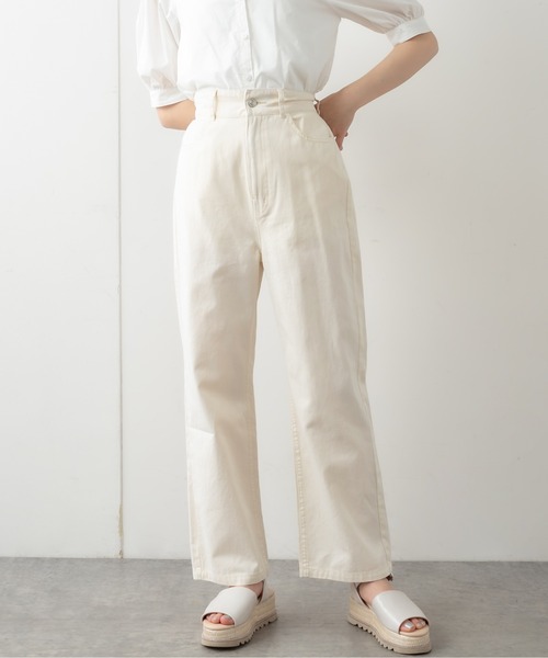 OLIVE des OLIVE（オリーブデオリーブ）の「ゴキゲンサス付パンツ（その他パンツ・レディース・サックスブルー系/ブルー系その他/アイボリー/グレー系その他・FREE）」の2枚目の写真