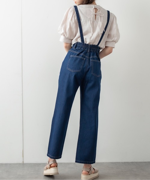 OLIVE des OLIVE（オリーブデオリーブ）の「ゴキゲンサス付パンツ（その他パンツ・レディース・サックスブルー系/ブルー系その他/アイボリー/グレー系その他・FREE）」の7枚目の写真