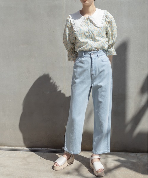 OLIVE des OLIVE（オリーブデオリーブ）の「ゴキゲンサス付パンツ（その他パンツ・レディース・サックスブルー系/ブルー系その他/アイボリー/グレー系その他・FREE）」の19枚目の写真