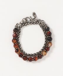 CUSTOM CULTURE | 【mancino】 Italy made ストーン×チェーン コンビ ブレスレット(ブレスレット)