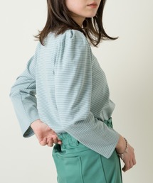 Kastane | パフボーダー７分袖Tee(Tシャツ/カットソー)