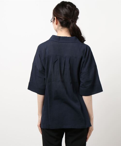 ⭐︎超美品⭐︎minimal sheerシャツ Samansa Mos2（サマンサ モスモス）の「切替スキッパーシャツ