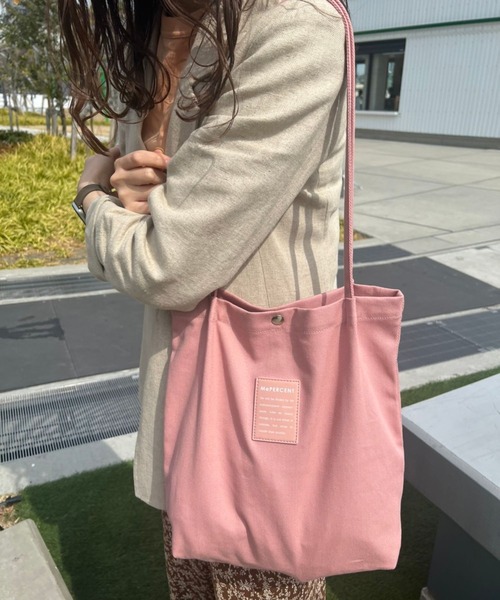 Me%（ミィパーセント）の「【A4サイズがすっぽり！】MEPERCENTタックトート（トートバッグ・レディース・ベージュ/アイボリー/ブラック/グレー/ピンク・FREE）」の5枚目の写真