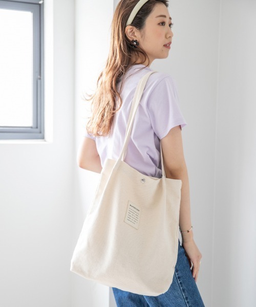 Me%（ミィパーセント）の「【A4サイズがすっぽり！】MEPERCENTタックトート（トートバッグ・レディース・ベージュ/アイボリー/ブラック/グレー/ピンク・FREE）」の10枚目の写真