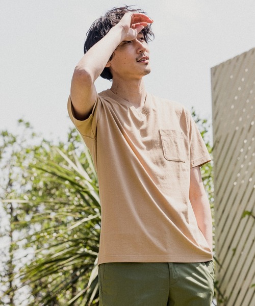 GLOBAL WORK（グローバルワーク）の「汗染み軽減VネックT/932397（T