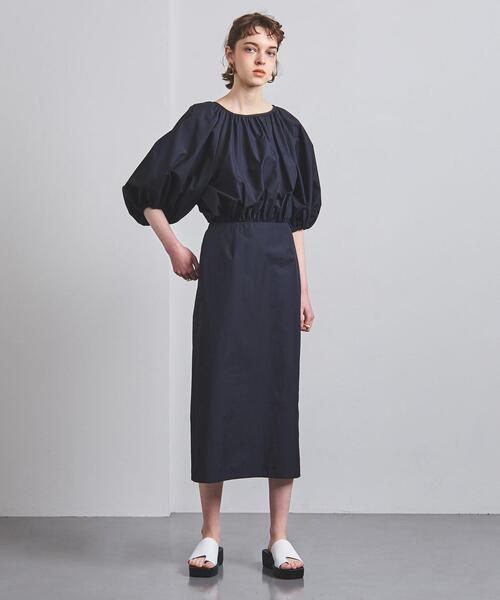 UNITED ARROWS（ユナイテッドアローズ）の「UGCMD ギャザー ボリューム ドレス◆（ワンピース・レディース・ブラック/ネイビー/その他9/その他7・38/36）」の13枚目の写真