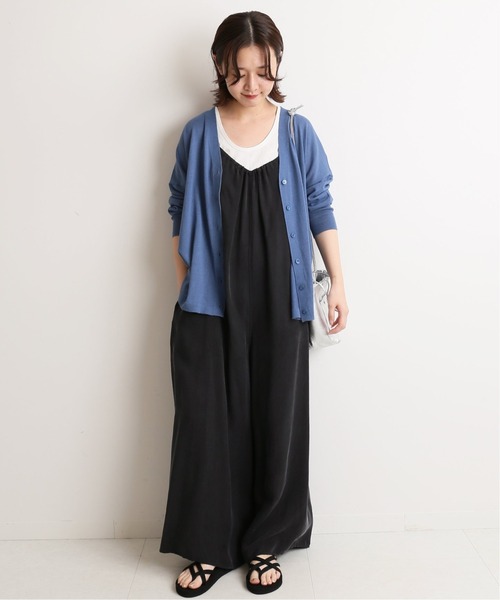 SLOBE IENA（スローブイエナ）の「綿リネン ワイドVネック