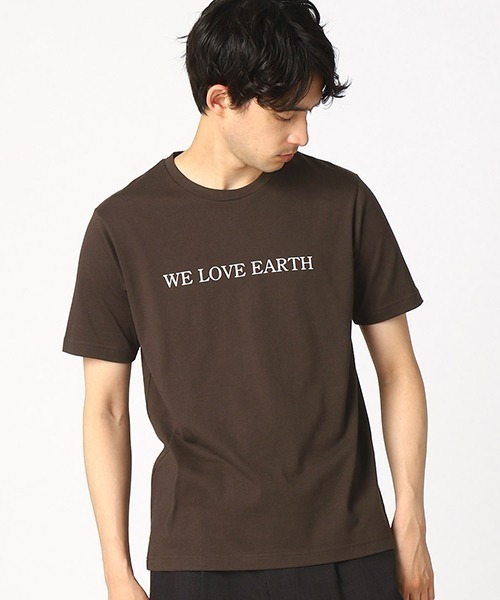 COMME CA ISM(コムサイズム)の「プリントTシャツ(Tシャツ/カットソー・メンズ・ホワイト/ブラック/ブラウン/ベージュ/グリーン/サックスブルー・LARGE/MEDIUM)」の4枚目の写真